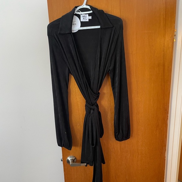 Princess Polly Party Time Mini Dress Black Tall - Picture 3 of 3